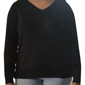 Lucky Brand V-Neck Black Sweater-Xl